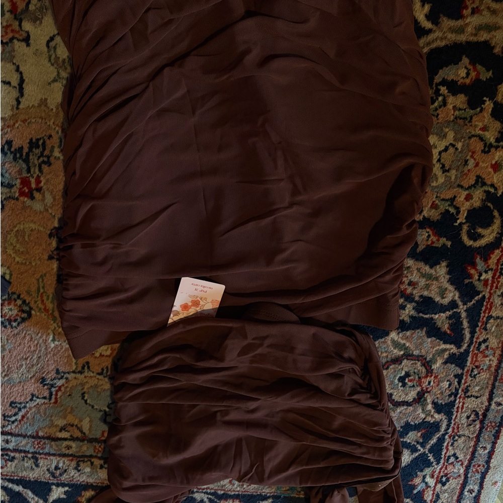 Brown Ruched Fabric Bundle